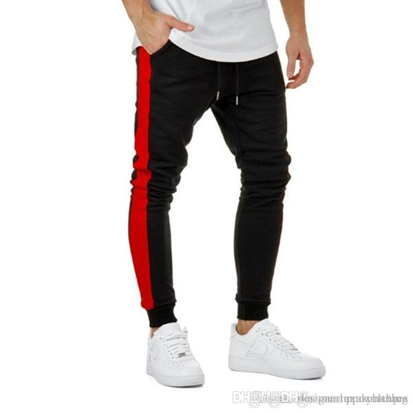 spring new jogger pants mens sports casual colors striped pencil pants elastic waist long trousers, Black
spring new jogger pants mens sports casual colors striped pencil pants elastic waist long trousers, Black