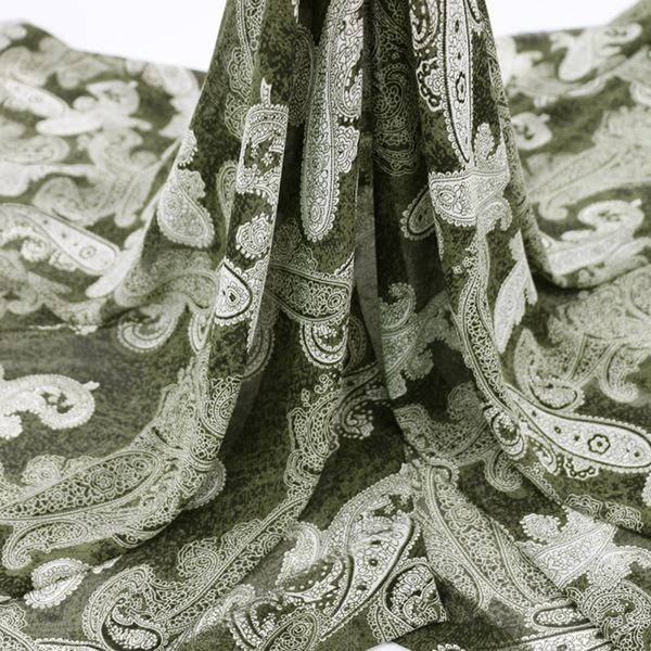 vintage paisley fabric quality georgette chiffon gauze for dress gown shirt, Black;white
vintage paisley fabric quality georgette chiffon gauze for dress gown shirt, Black;white