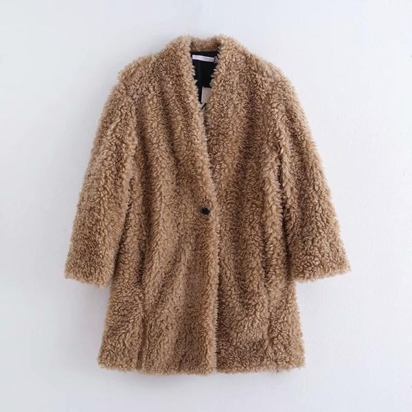 autumn winter fashion 3 colors long fleece jacket 2020 stylish women single button down cashmere coat casual girls sreetwear, Black
autumn winter fashion 3 colors long fleece jacket 2020 stylish women single button down cashmere coat casual girls sreetwear, Black
