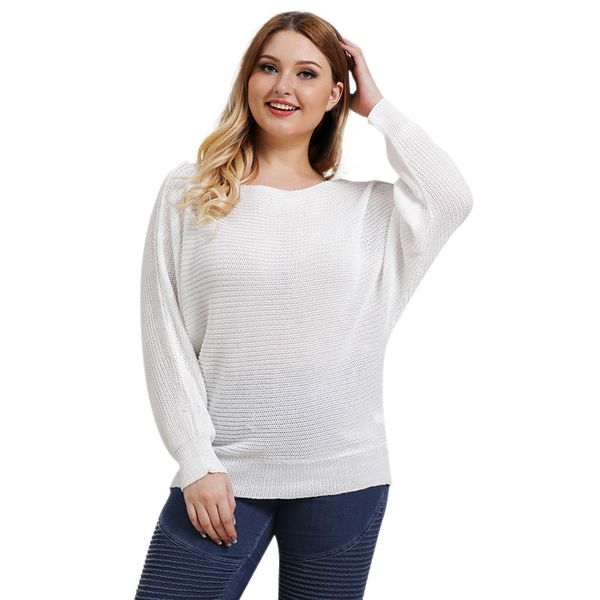 autumn fashion slash neck batwing long sleeve knitted sweaters jumper women solid color large size loose casual pullover sweater, White;black
autumn fashion slash neck batwing long sleeve knitted sweaters jumper women solid color large size loose casual pullover sweater, White;black