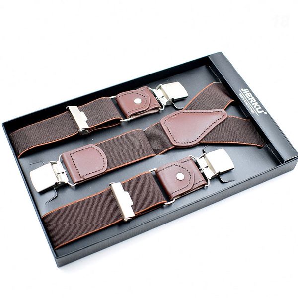 3.5*125cm men's suspenders leather alloy 3 clips braces male vintage casual suspensorio trousers strap tirantes hombre with box, Black;white
3.5*125cm men's suspenders leather alloy 3 clips braces male vintage casual suspensorio trousers strap tirantes hombre with box, Black;white