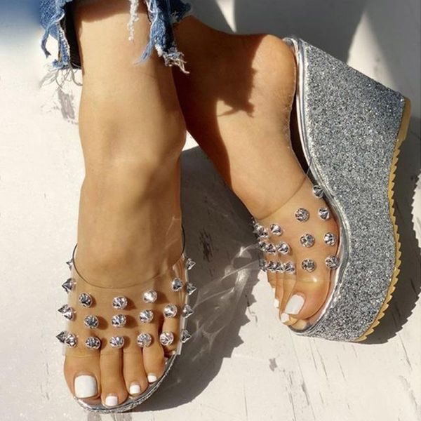 sarairis open toe rivet slip on outdoor wedges platform bling sandals women party sandals ladies summer shoes, Black
sarairis open toe rivet slip on outdoor wedges platform bling sandals women party sandals ladies summer shoes, Black