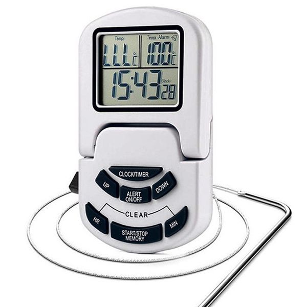bbq thermometer kitchen anti skid digital timer functions alarm magnetic stainless steel probe meat practical grill food cooking
bbq thermometer kitchen anti skid digital timer functions alarm magnetic stainless steel probe meat practical grill food cooking
