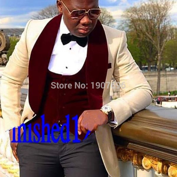 custom three piece men suits shawl lapel jacket vest black pants wedding groom tuxedos male blazer men clothing, Black;gray
custom three piece men suits shawl lapel jacket vest black pants wedding groom tuxedos male blazer men clothing, Black;gray