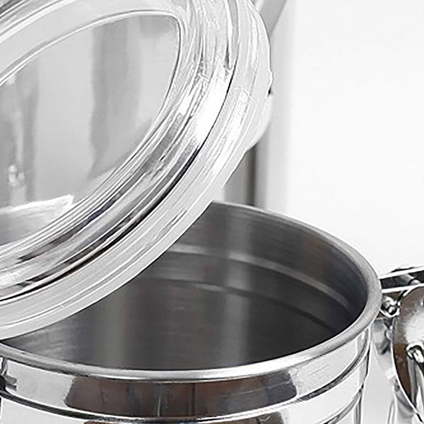 airtight canisters sets for the kitchen stainless steel - beautiful for kitchen counter, medium 64 fl oz, food storage container
airtight canisters sets for the kitchen stainless steel - beautiful for kitchen counter, medium 64 fl oz, food storage container