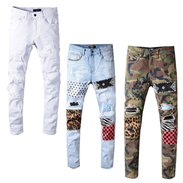 designer mens jeans distressed ripped jeans slim fit motorcycle biker luxury denim jeans new brand fashion causal designer pants, Blue
designer mens jeans distressed ripped jeans slim fit motorcycle biker luxury denim jeans new brand fashion causal designer pants, Blue