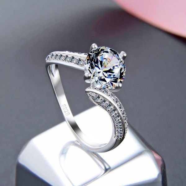 creative 925 sterling silver wedding rings for women white gold color sparkling zircon engagement party jewelry, Slivery;golden
creative 925 sterling silver wedding rings for women white gold color sparkling zircon engagement party jewelry, Slivery;golden
