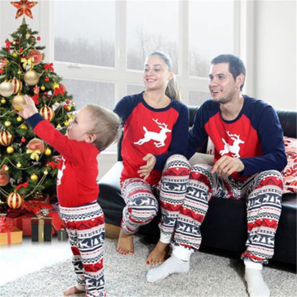 new 2019 christmas family clothes pyjamas pjs set xmas santa kids sleepwear nightwear long sleeve t shirt pants clothes set, Blue
new 2019 christmas family clothes pyjamas pjs set xmas santa kids sleepwear nightwear long sleeve t shirt pants clothes set, Blue
