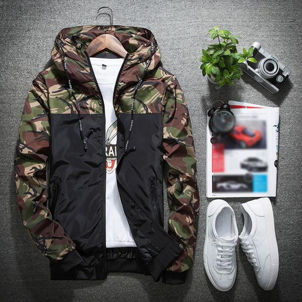 plus size 5xl men bomber jacket printed thin slim long sleeve camouflage jackets hooded windbreaker zipper outwear clothing, Black;brown
plus size 5xl men bomber jacket printed thin slim long sleeve camouflage jackets hooded windbreaker zipper outwear clothing, Black;brown