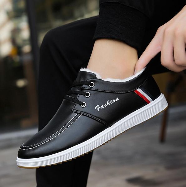 winter men snow boots anti-skidding leather shoe men popular comfy shoes short plush boots durable outsole bot erkek stivali, Black
winter men snow boots anti-skidding leather shoe men popular comfy shoes short plush boots durable outsole bot erkek stivali, Black