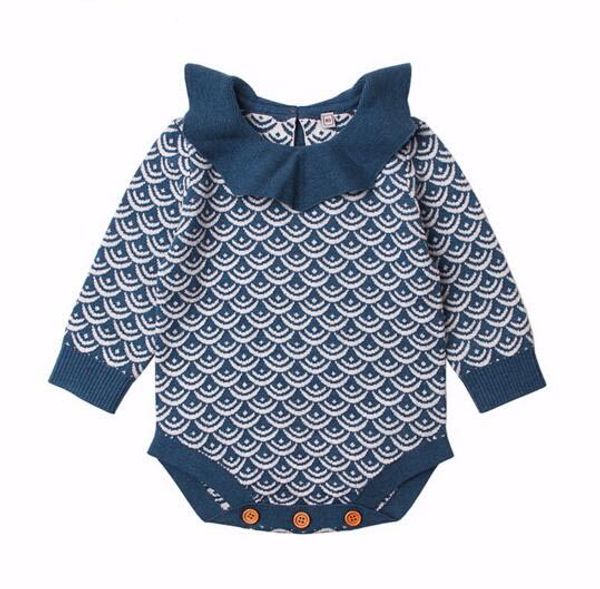 baby kids clothes girls boy ruffles collar romper knitted fan-shaped print long sleeve romper infant clothing romper, Blue
baby kids clothes girls boy ruffles collar romper knitted fan-shaped print long sleeve romper infant clothing romper, Blue