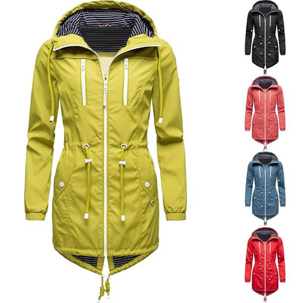 women's hooded jacket windbreaker drawstring zipper long coat pocket jacket outdoor mountain climbing jackets warm windbreaker, Blue;black
women's hooded jacket windbreaker drawstring zipper long coat pocket jacket outdoor mountain climbing jackets warm windbreaker, Blue;black