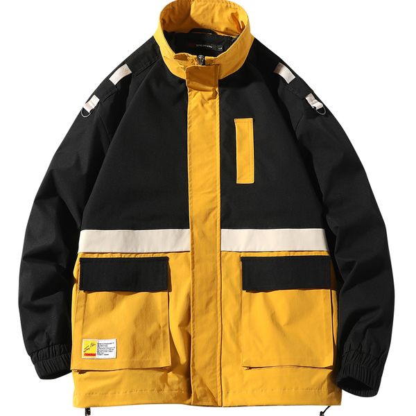 2019 men windbreaker jackets fashion patchwork pullover stand jacket men hip hop streetwear tracksuit casual coat abz590, Black;brown
2019 men windbreaker jackets fashion patchwork pullover stand jacket men hip hop streetwear tracksuit casual coat abz590, Black;brown