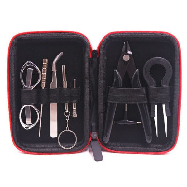 new 9pcs coil master diy vape tool kit art home repair jig tweezer diy kit package
new 9pcs coil master diy vape tool kit art home repair jig tweezer diy kit package