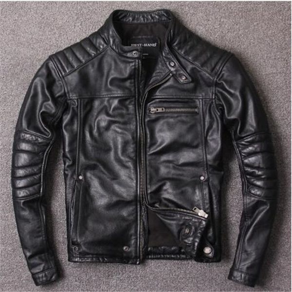 new style warm mens clothes,motor biker leather jackets,man black genuine leather jacket.homme slim,cool,sales
new style warm mens clothes,motor biker leather jackets,man black genuine leather jacket.homme slim,cool,sales