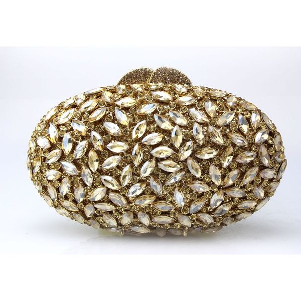 women gold crystal clutches bag evening party gift box bag clutch purse wedding bridal chain shoulder rhinestones handbag
women gold crystal clutches bag evening party gift box bag clutch purse wedding bridal chain shoulder rhinestones handbag