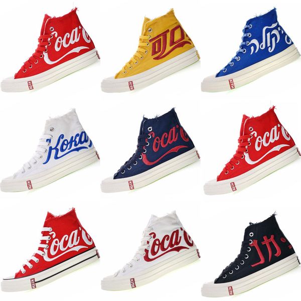 2018 Three Party Consortium KITH Coca 1970s Cola High Canvas Classic 1970s Cola Crystal Sole Casual Shoes Size 35-44
2018 Three Party Consortium KITH Coca 1970s Cola High Canvas Classic 1970s Cola Crystal Sole Casual Shoes Size 35-44