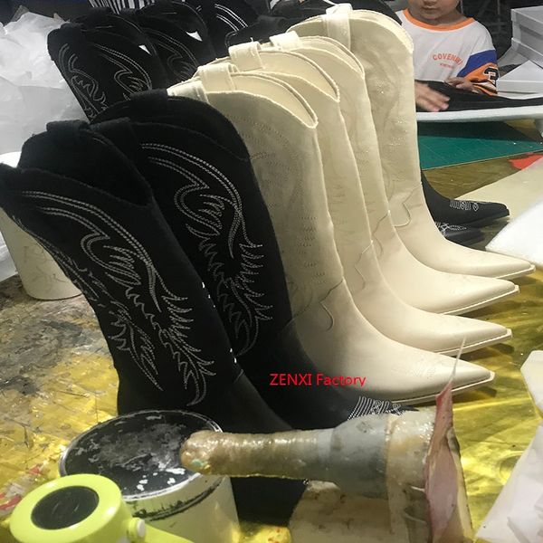 just for up 5 pairs order white boots western high-barreled knight thin boots heighten cowboy leather, Black
just for up 5 pairs order white boots western high-barreled knight thin boots heighten cowboy leather, Black