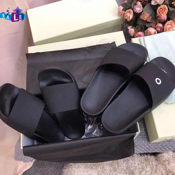 luxury off casual shoes indoor beach slippers white printing lovers slippers original box, Black
luxury off casual shoes indoor beach slippers white printing lovers slippers original box, Black
