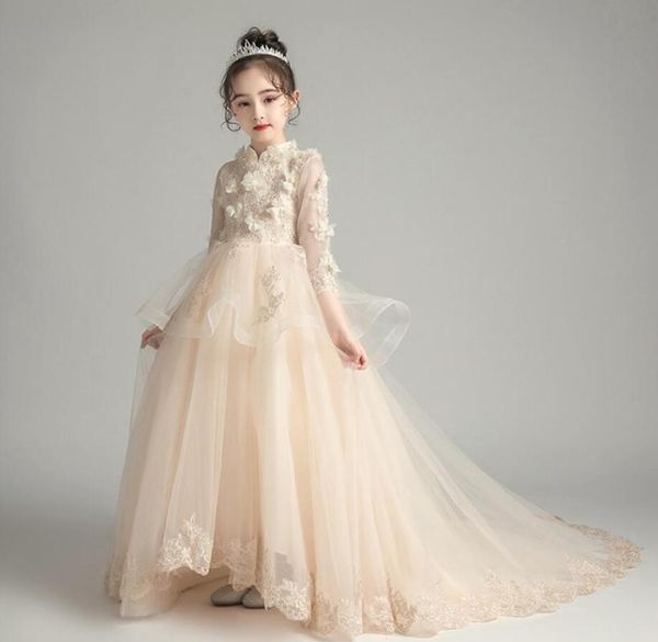 appliques tulle beads lace princess dress kids girl wedding birthday party long trailing ball gown flower girls evening costume, Red;yellow
appliques tulle beads lace princess dress kids girl wedding birthday party long trailing ball gown flower girls evening costume, Red;yellow