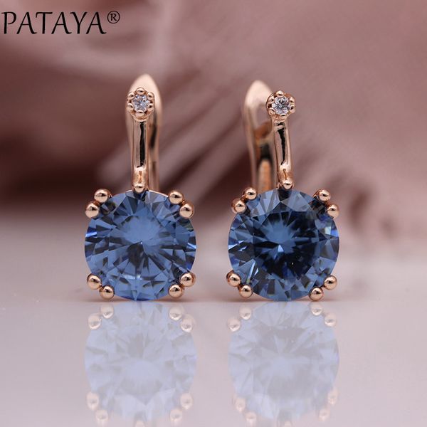 pataya new women dangle earrings round gradient blue natural zircon earrings 585 rose gold colors wedding fine fashion jewelry, Golden
pataya new women dangle earrings round gradient blue natural zircon earrings 585 rose gold colors wedding fine fashion jewelry, Golden