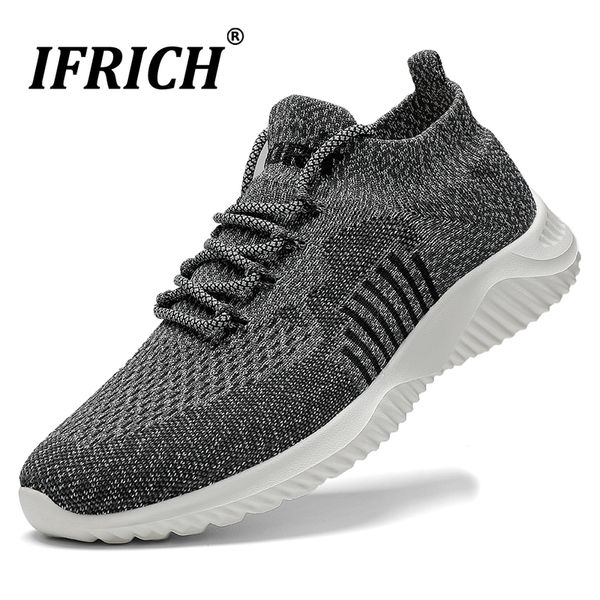men's running lightweight breathable sports shoes athletic air mesh slip on walking shoes sock sneakers loafers run shoe jogging