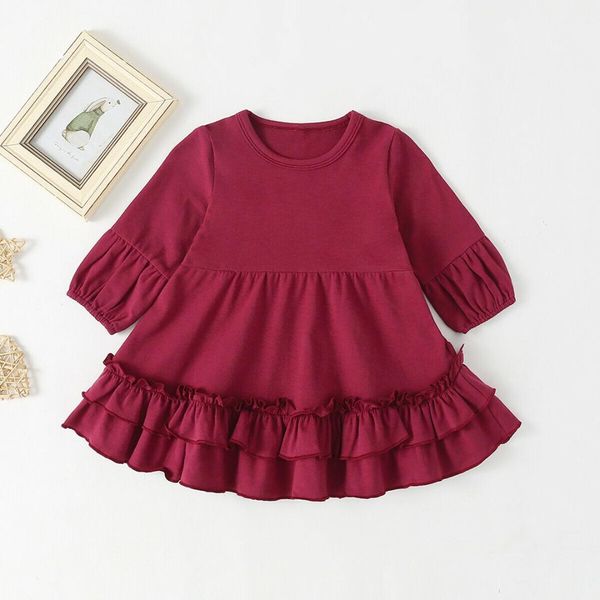 0-3y toddler newborn kid baby girl red dress ruffles long sleeve party princess dress autumn spring baby girl clothes, Red;yellow
0-3y toddler newborn kid baby girl red dress ruffles long sleeve party princess dress autumn spring baby girl clothes, Red;yellow