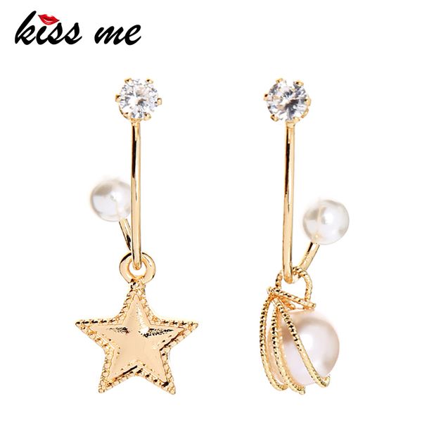 kissme asymmetric earrings korean fashion acrylic pearl star drop earrings women jewelry accessories, Silver
kissme asymmetric earrings korean fashion acrylic pearl star drop earrings women jewelry accessories, Silver