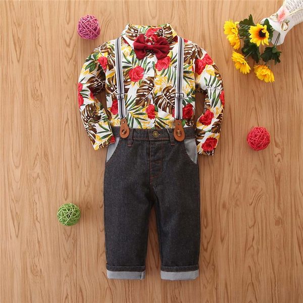 toddler kids baby boys bow tie floral print shirt pants overalls gentleman suit roupas infantis menina dropshiping w1011, White
toddler kids baby boys bow tie floral print shirt pants overalls gentleman suit roupas infantis menina dropshiping w1011, White
