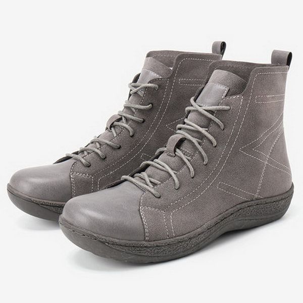fashion solid women boots ladies casual lace-up round toe shoes british style flat with women's booties black 2019 plus size
fashion solid women boots ladies casual lace-up round toe shoes british style flat with women's booties black 2019 plus size