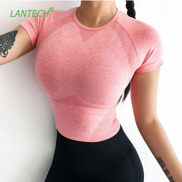 lantech women gym shirts fitness seamless crop yoga compression tights sports short sleeve running workout sportswear, White;red
lantech women gym shirts fitness seamless crop yoga compression tights sports short sleeve running workout sportswear, White;red