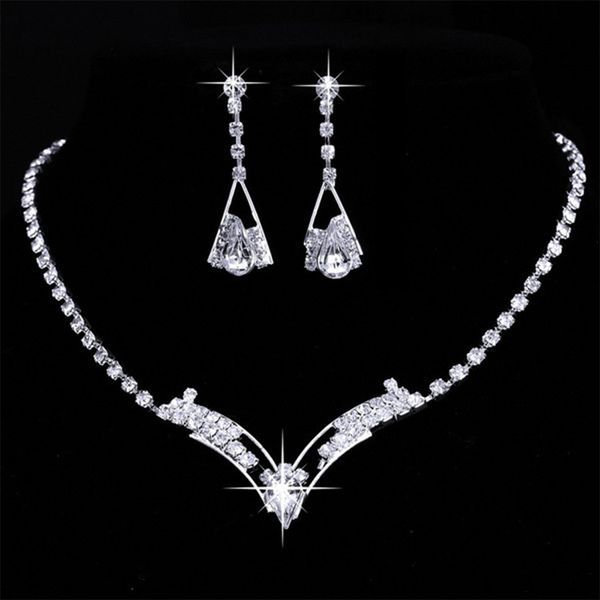 jewerly sets wedding bridal set drop earring jewelry women sparkling v shaped rhinestone australia crystal necklace for women, Slivery;golden
jewerly sets wedding bridal set drop earring jewelry women sparkling v shaped rhinestone australia crystal necklace for women, Slivery;golden