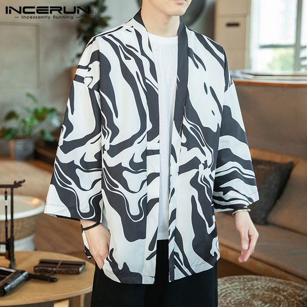 men's casual shirts men fashion printed cardigan man loose floral japanese kimono shirt vintage long sleeve streetwear blouse hombre, White;black
men's casual shirts men fashion printed cardigan man loose floral japanese kimono shirt vintage long sleeve streetwear blouse hombre, White;black