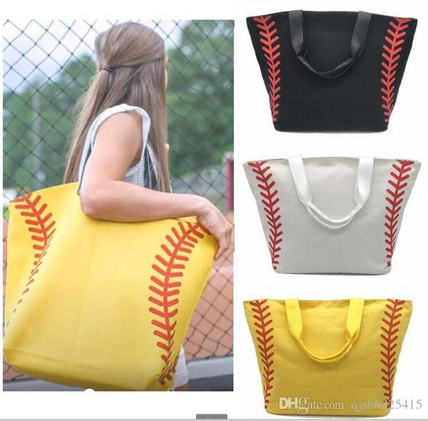 women large softball baseball football printing girls tote bags sports handbags baseball softball tote bags baseball beach tote bag, Black
women large softball baseball football printing girls tote bags sports handbags baseball softball tote bags baseball beach tote bag, Black