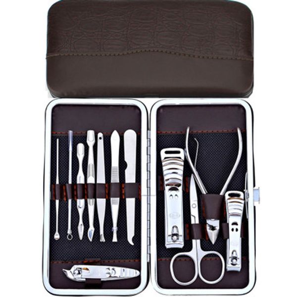 home care 12pcs manicure set and kit pedicure scissor tweezer knife ear pick utility clipper kit stainless steel nail care tool
home care 12pcs manicure set and kit pedicure scissor tweezer knife ear pick utility clipper kit stainless steel nail care tool