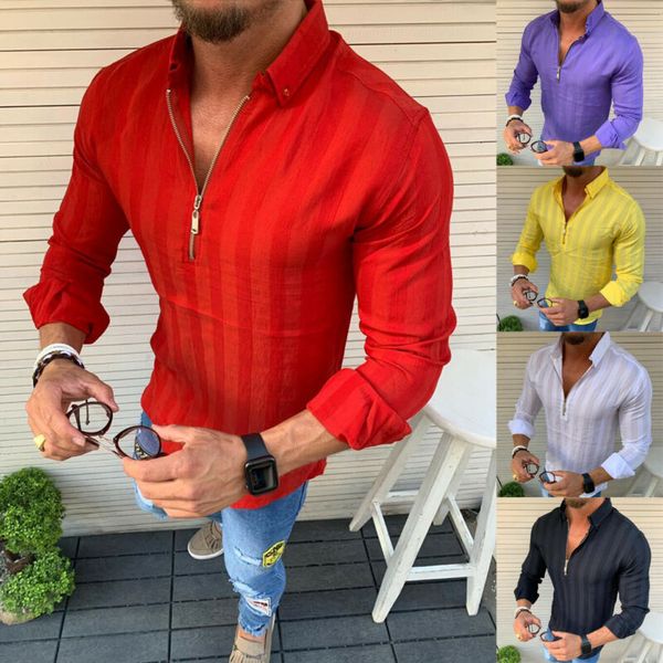 fashion mens stylish casual slim fit shirt long sleeve muscle solid color, White;black
fashion mens stylish casual slim fit shirt long sleeve muscle solid color, White;black