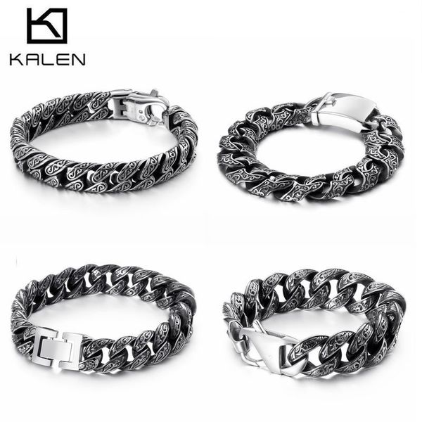 kalen punk link chain bracelet men stainless steel mysterious symbol charm pulseira masculina heavy chunky armband jewelry, Golden;silver
kalen punk link chain bracelet men stainless steel mysterious symbol charm pulseira masculina heavy chunky armband jewelry, Golden;silver