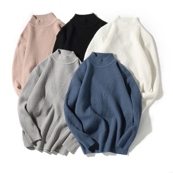 men's sweater 2018 autumn and winter new loose wool sweater pullover mandarin collar fashion casual men, White;black
men's sweater 2018 autumn and winter new loose wool sweater pullover mandarin collar fashion casual men, White;black