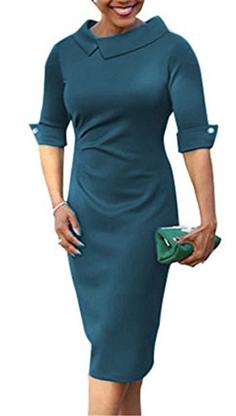 bette boutik women's retro bodycon pencil dress knee length formal office dress back zipper, Black;gray
bette boutik women's retro bodycon pencil dress knee length formal office dress back zipper, Black;gray