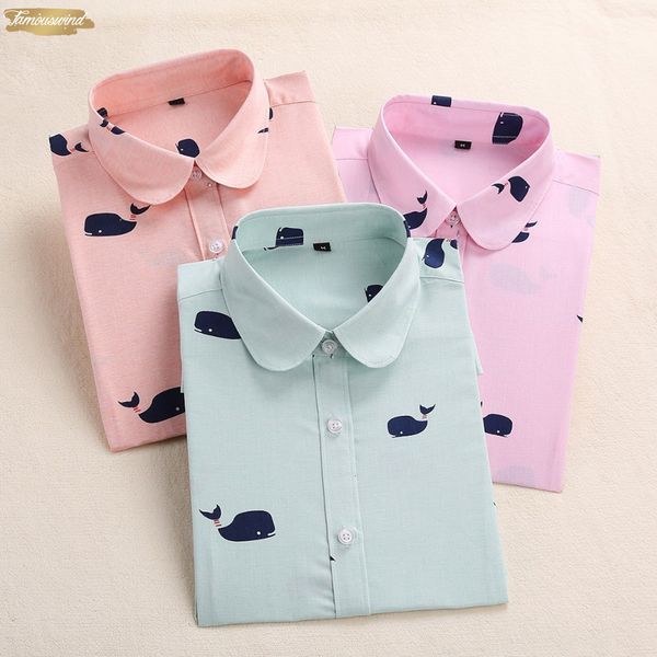 women femininas blouse fashion cartoon floral printed shirt long sleeve shirts female plus size camisas new, White 
women femininas blouse fashion cartoon floral printed shirt long sleeve shirts female plus size camisas new, White