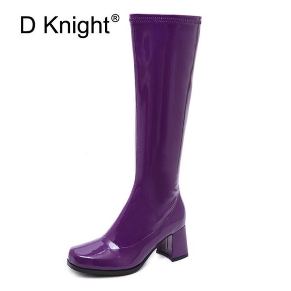 2019 new patent leather boots side zipper knee high boots autumn winter women fashion shoes female western boot black blue
2019 new patent leather boots side zipper knee high boots autumn winter women fashion shoes female western boot black blue