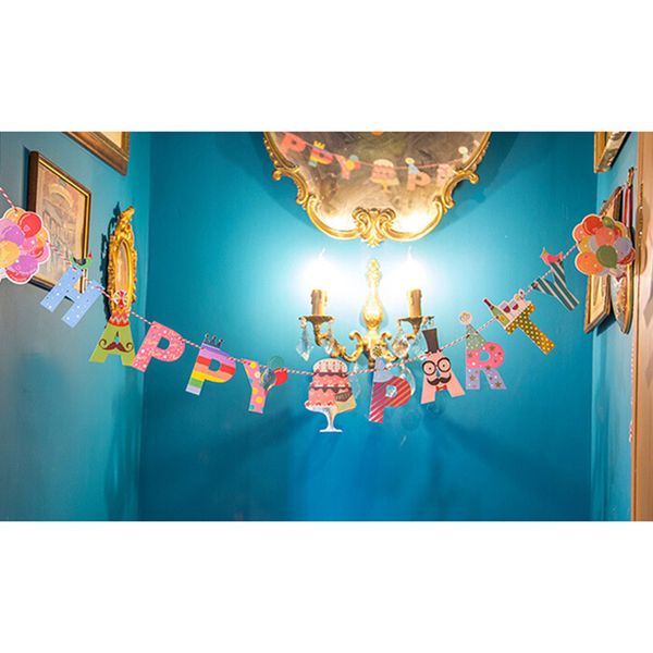 2m rope happy birthday paper garland banner bunting paper letter flags kids birthday baby shower party favor home decoration
2m rope happy birthday paper garland banner bunting paper letter flags kids birthday baby shower party favor home decoration