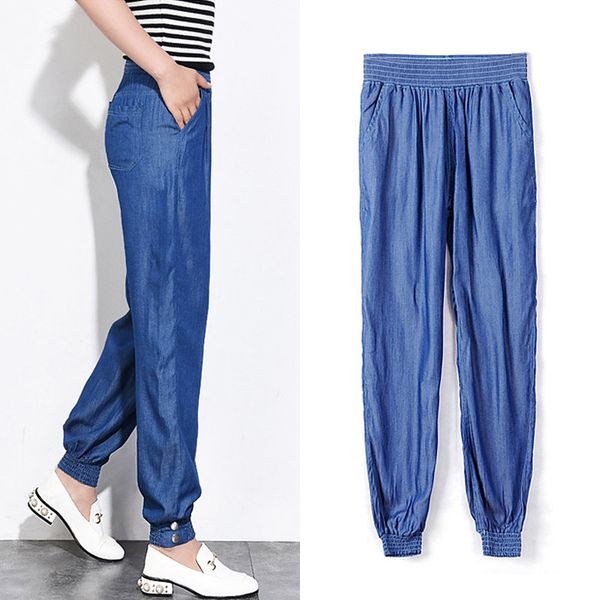 2020 jeans women loose thin high waist elasticated waist pants summer large size harlan wide leg cowboy denim pants w1922, Blue
2020 jeans women loose thin high waist elasticated waist pants summer large size harlan wide leg cowboy denim pants w1922, Blue