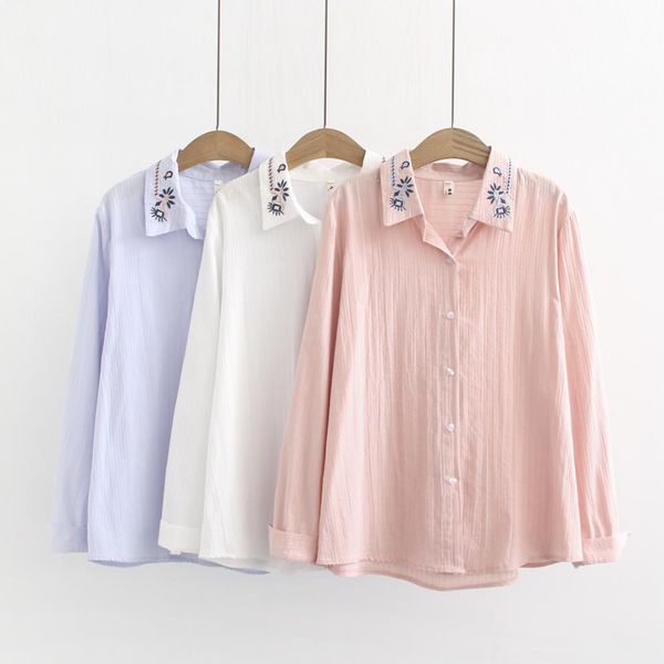 2019 plus size casual blouses spring women clothing fashion loose long sleeve shirts a0-1004, White
2019 plus size casual blouses spring women clothing fashion loose long sleeve shirts a0-1004, White