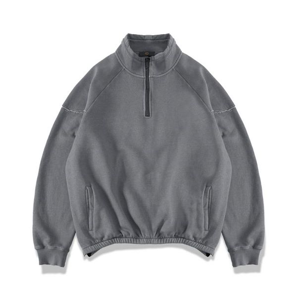 distressed raglan sweatshirt hip hop vintage-washed fleece pullover zipped slits streetwear, Black
distressed raglan sweatshirt hip hop vintage-washed fleece pullover zipped slits streetwear, Black