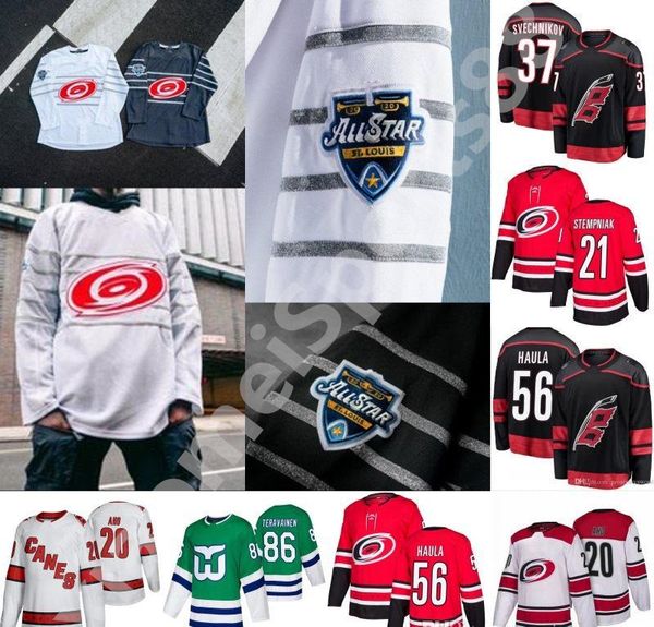 2020 all-star 56 erik haula jersey carolina hurricanes sebastian aho justin williams nino niederreiter andrei svechnikov jeff skinner staal, Black;red
2020 all-star 56 erik haula jersey carolina hurricanes sebastian aho justin williams nino niederreiter andrei svechnikov jeff skinner staal, Black;red