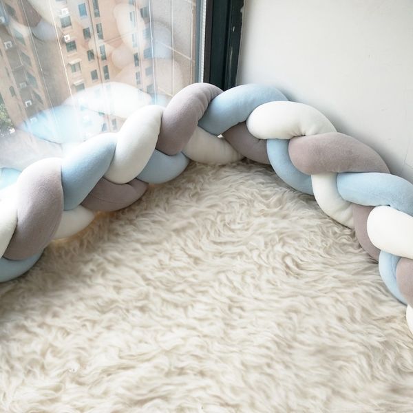 4m/400cm bumpers in the crib solid color 3 knots long pillow cushion protector things for newborn baby room decor bed bumper set 
4m/400cm bumpers in the crib solid color 3 knots long pillow cushion protector things for newborn baby room decor bed bumper set
