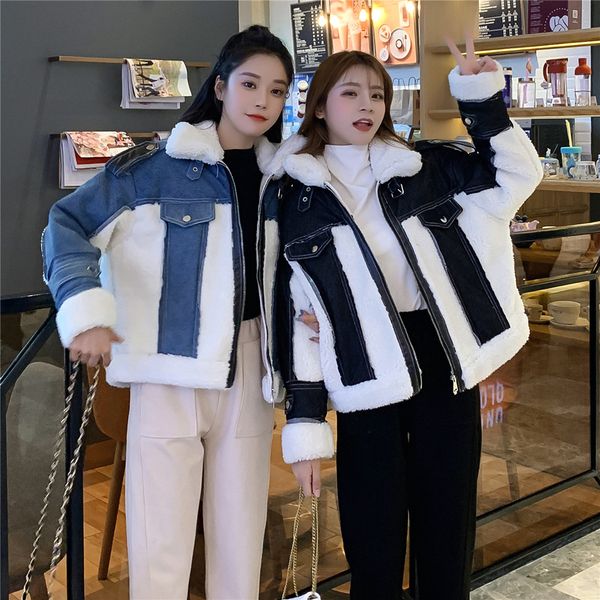lambs wool coat women's loose-fit slimming korean-style autumn and winter ins cowboy joint 2019 new style versatile cotton, Blue;black
lambs wool coat women's loose-fit slimming korean-style autumn and winter ins cowboy joint 2019 new style versatile cotton, Blue;black