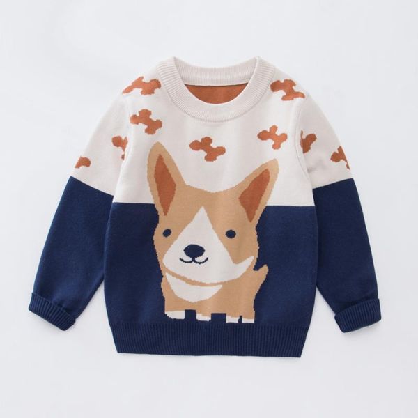 boy sweater 2019 spring and autumn new style children pullover knitted cartoon puppy base shirt children, Blue
boy sweater 2019 spring and autumn new style children pullover knitted cartoon puppy base shirt children, Blue