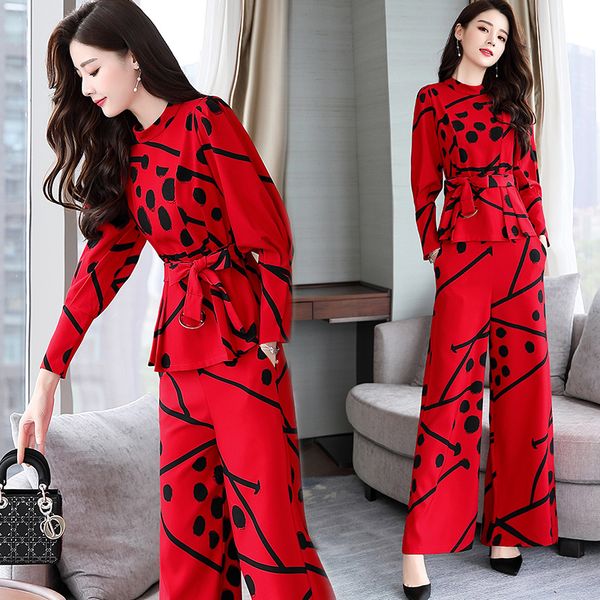 spring polka dot 2 piece set women printed wide leg trousers suit set office lady palazzo pants year-old female costume ukraine, White
spring polka dot 2 piece set women printed wide leg trousers suit set office lady palazzo pants year-old female costume ukraine, White